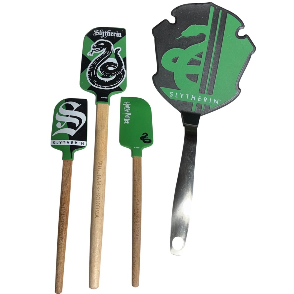 Williams Sonoma‎ Harry Potter Slytherin Spatula and Turner Set 4pc Discontinued